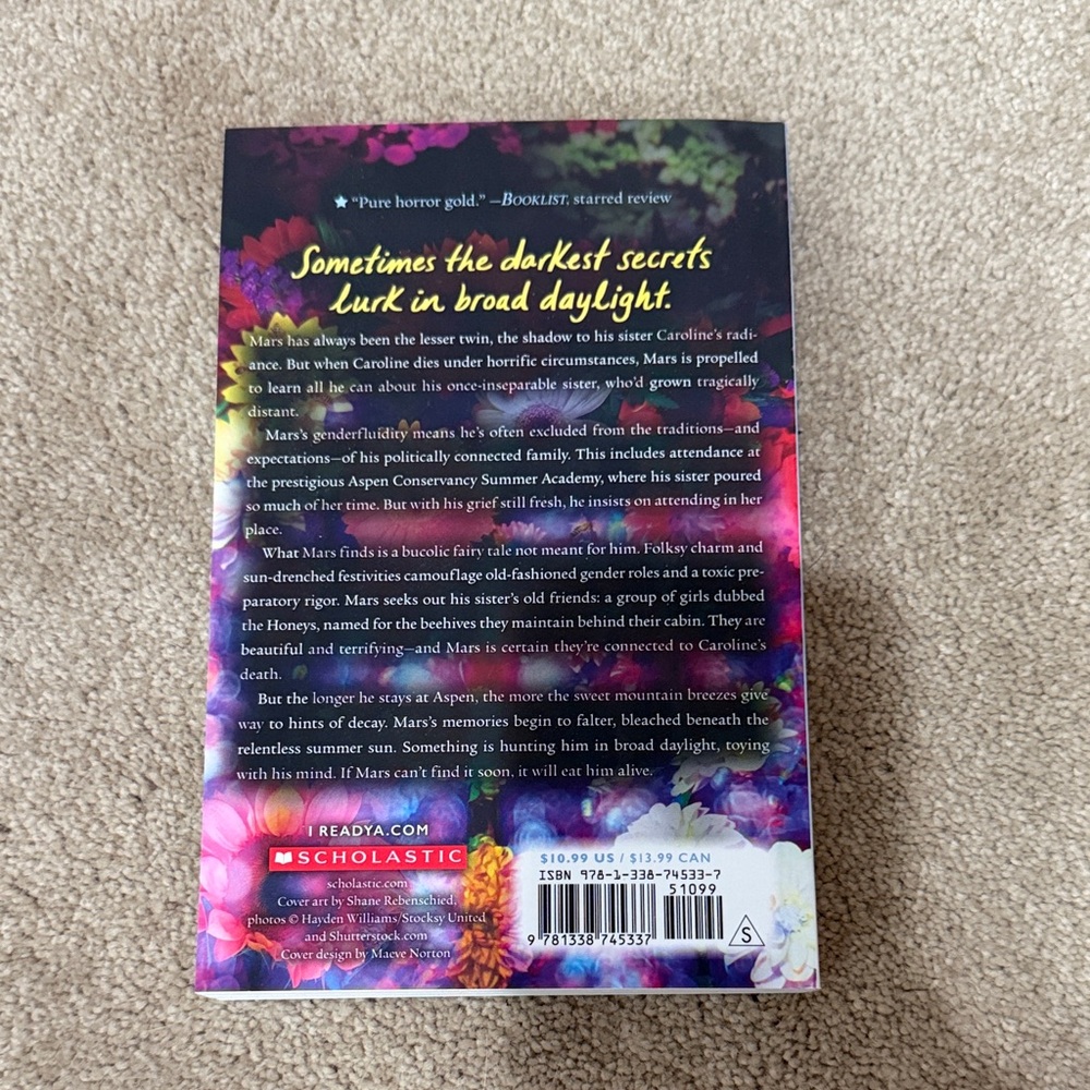 Colorful Floral Book Cover - The Honeys - Picture 2 of 2